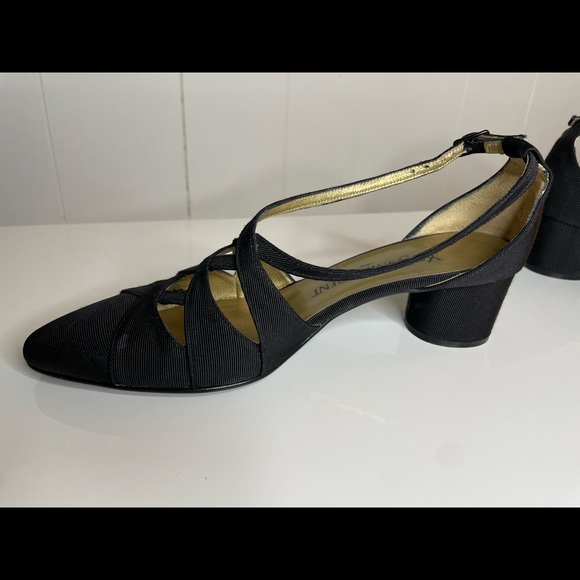 Vintage YSL Yves Saint Laurent Strappy Heel Sandals Size 7 Made In Italy - Picture 11 of 12